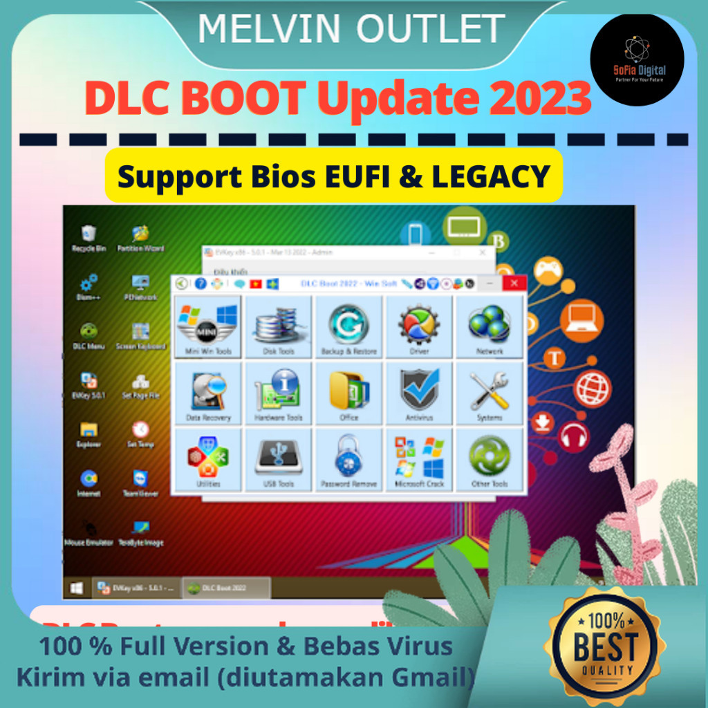 DLC BOOT v4.3 Update 2023  Suport UEFI dan Legacy Full Version (Bergaransi)