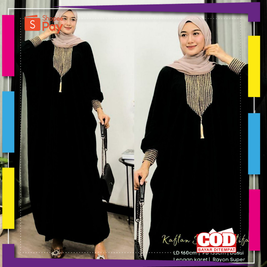 [PREMIUM BIG SALE] Baju Gamis Kaftan Jumbo Gamis Kaftan Gamis Jumbo Mewah Bisa COD