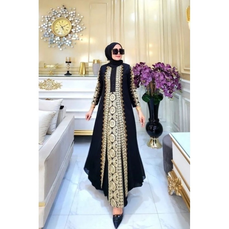 GAMIS ABAYA TURKEY BORDIR TABUR DADA