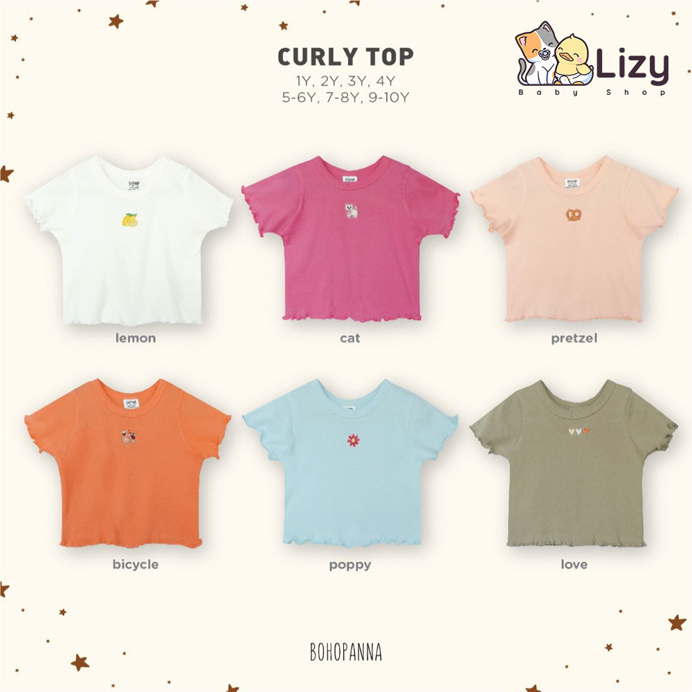 BOHOPANNA - CURLY TOP - Atasan Anak Perempuan