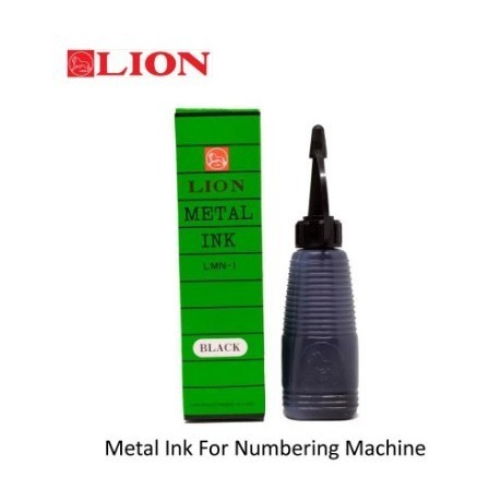 

Tinta Lion Metal Ink Numbering Machine - Hitam