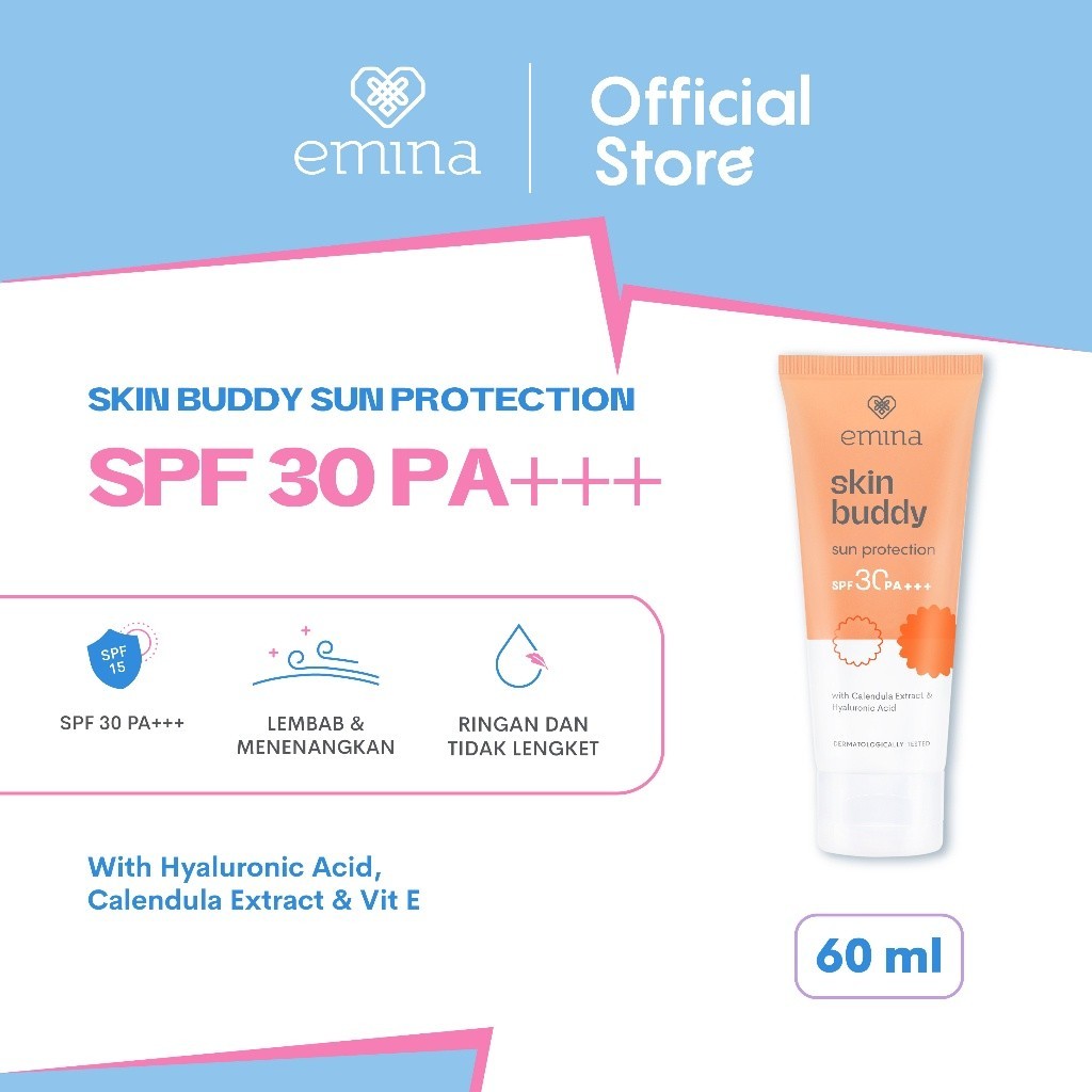 - Emina Skin Buddy Sun Protection SPF 30 PA+++ 60 mL - Sunscreen Buddy