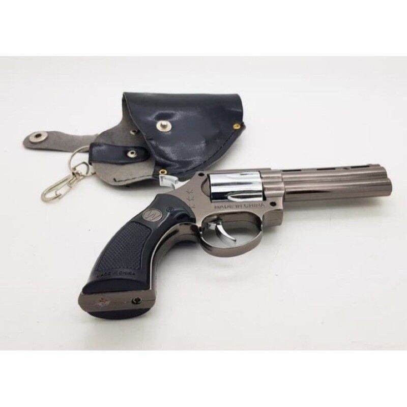 Gratis Ongkir  Jumbo Pistol Korek Api Bara Jet Korek Pistol Pyhton Colt Revolver Korek Gas Isi Ulang