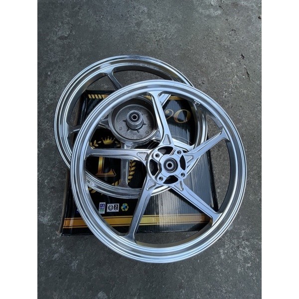 VELG ENKEI LATIVO ANODIZE CNC FG511 RING 17 SILVER CHROME PNP FIZR F1ZR JUPITER Z JUPITER Z1 MX OLD 