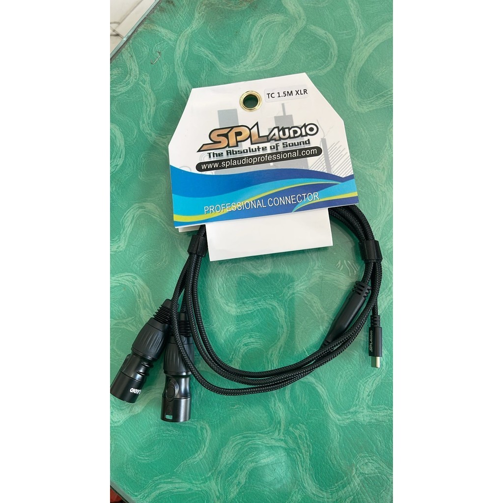 KABEL SPL AUDIO TC 1.5M XLR Kabel TYPE C TO XLR MALE Kabel HP type C to canon