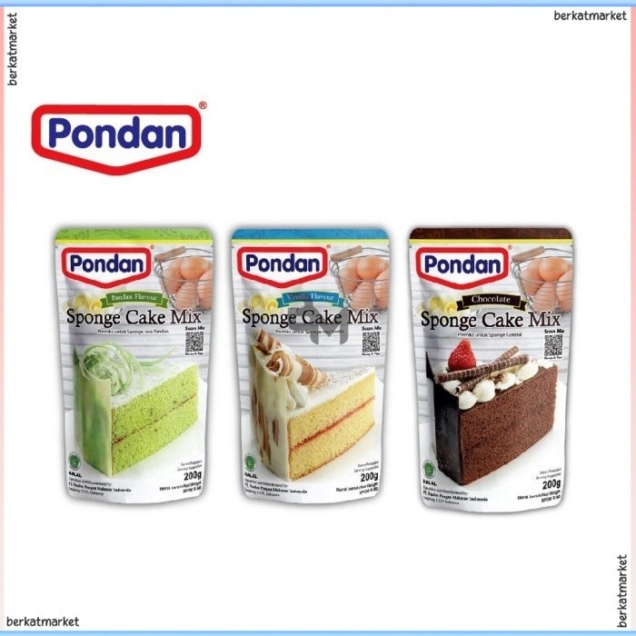 

Pondan Sponge Cake Mix 200gr