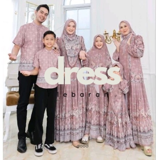 KHP AC Syari Couple by AC Mom Kids Ceruty Jersey Semua Ukuran BUTIKSAYA Gamis Syari Ceruty Premium D