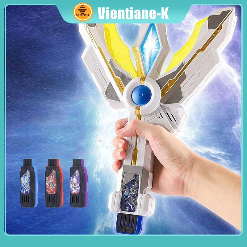 MURAH Senjata Ultraman Trigger Transformer Suara Cahaya DX PRO+