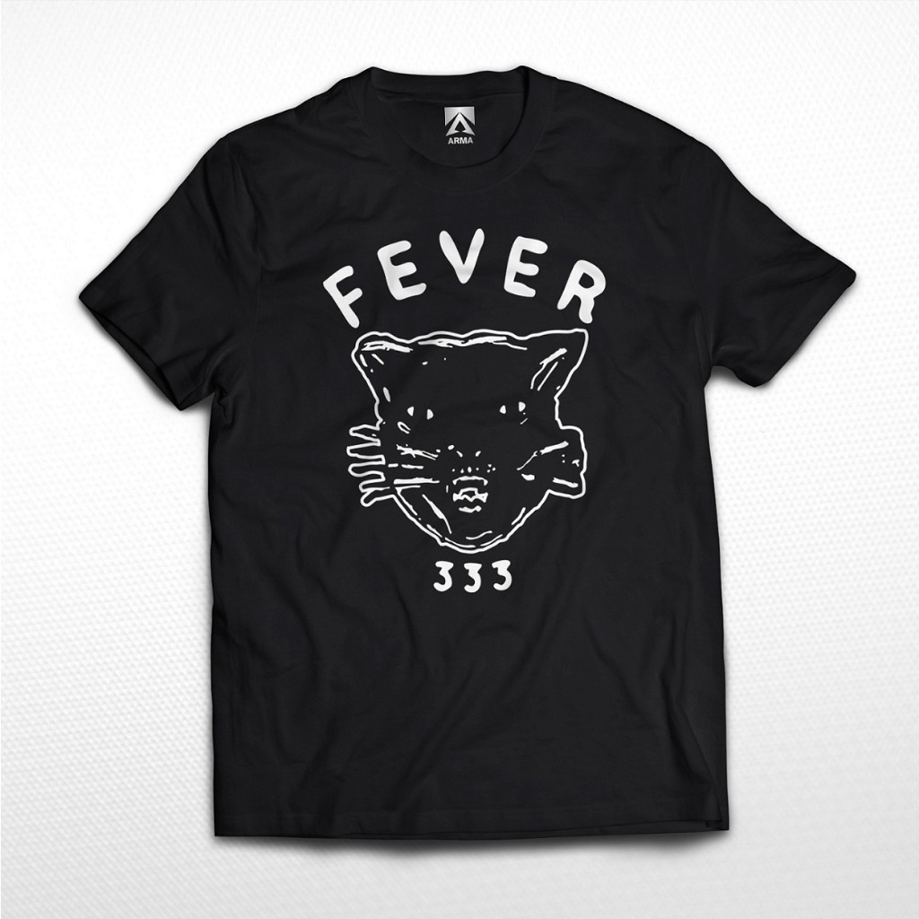 FestKaos KAOS BAND FEVER 333 Logo / tshirt musik rock fashion baju distro unisex KAOS BAND VINTAGE