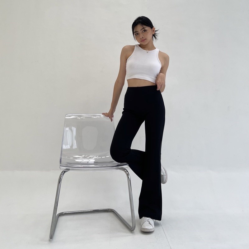Flare Pants - Highwaist Flare Pants - Cutbray Flare Highwaist
