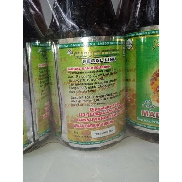 

Jamu Tradisional Pegal Linu Cap Madu Lanceng Botol