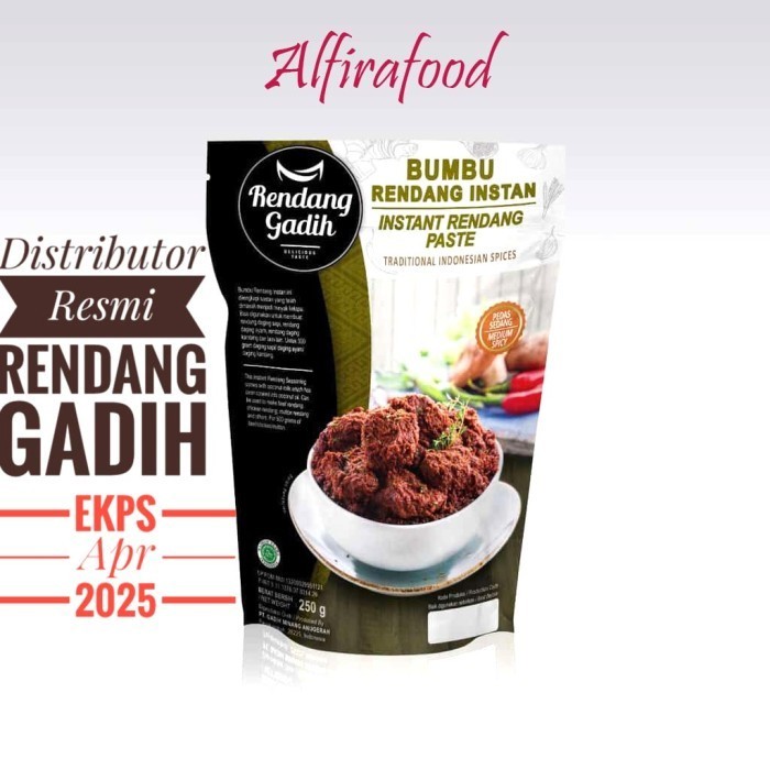 

Bumbu Rendang Instan - Rendang Gadih - Reg / Tdk Pedas