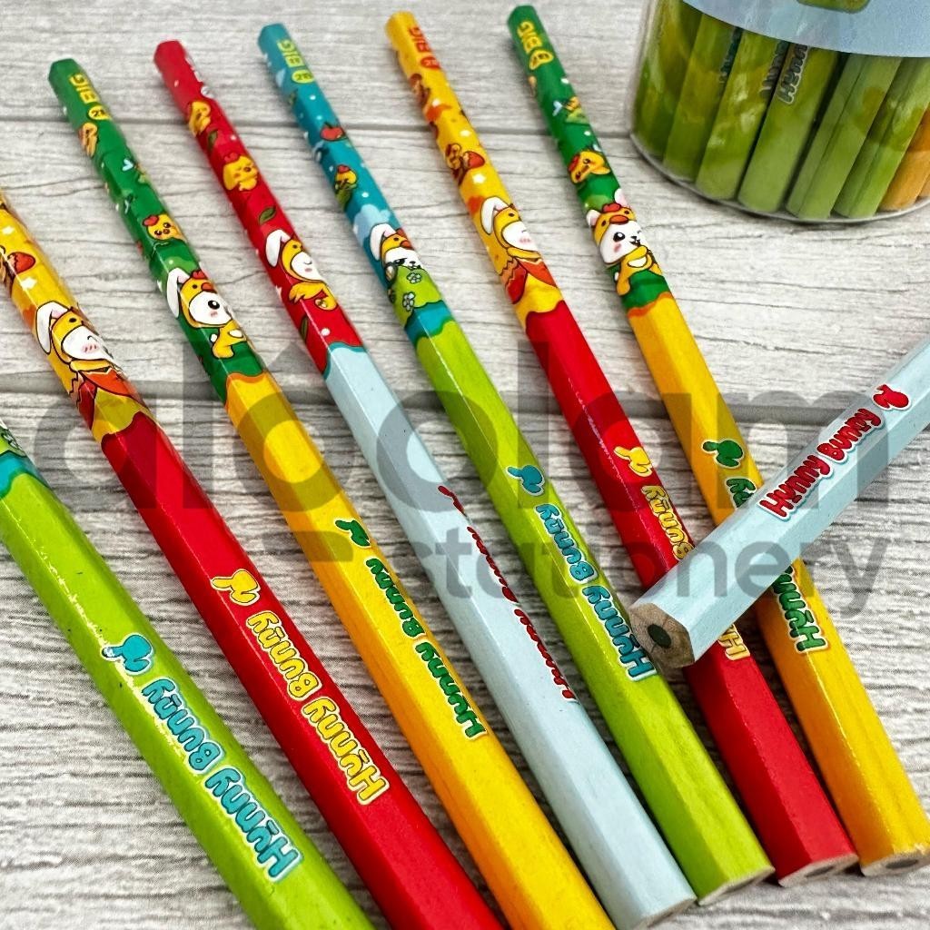 

SATU POT ( 50 PCS ) Pensil 2B Big Karakter Lucu Lengkap