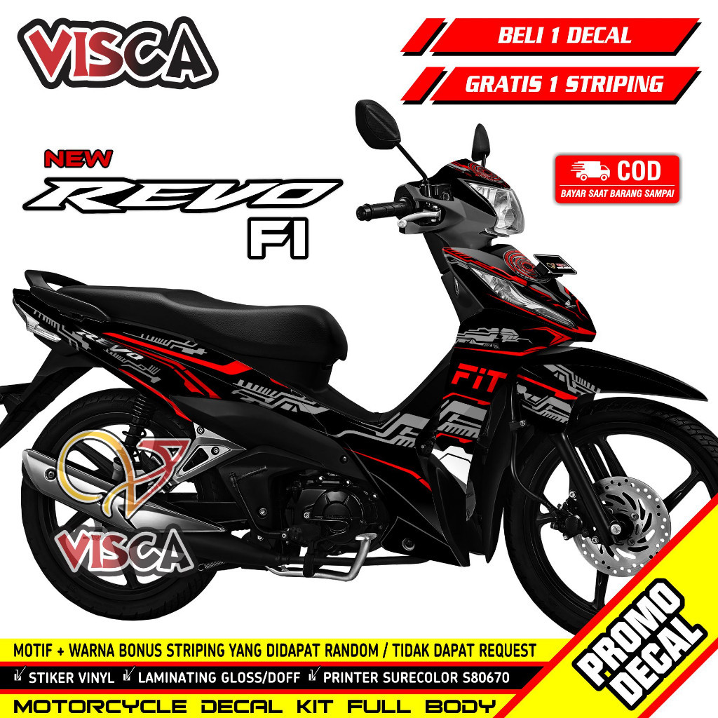 Decal Revo Fit Fi Full Body - Stiker Revo Fit Fi Variasi - Striping Revo Fit Fi - Decal Hologram Rev