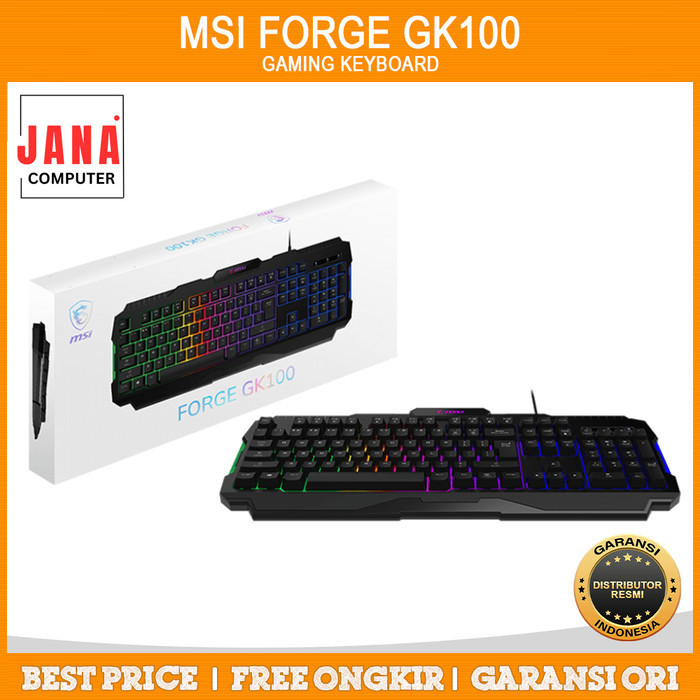 MSI FORGE GK100 Gaming Keyboard RGB