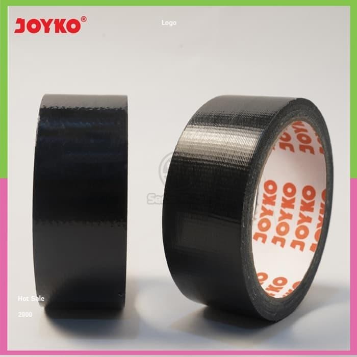 

Cloth Tape Lakban Kain Warna Hitam Joyko 36 mm x 12 M Orange Core Satuan