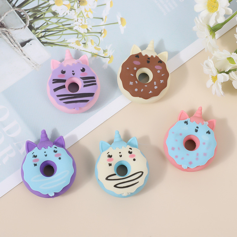 

D3W! (48Pcs - 1box) Penghapus Pensil Karakter Mermaid Ice Cream Donat Rabbit Penghapus Lucu - GG0356