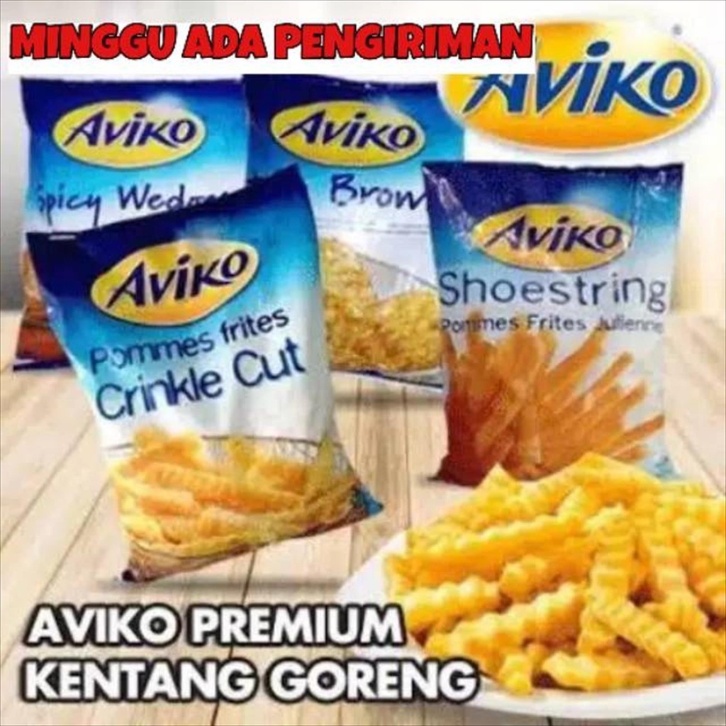 

KENTANG CRINKLE CUT 1 KG-AVIKO