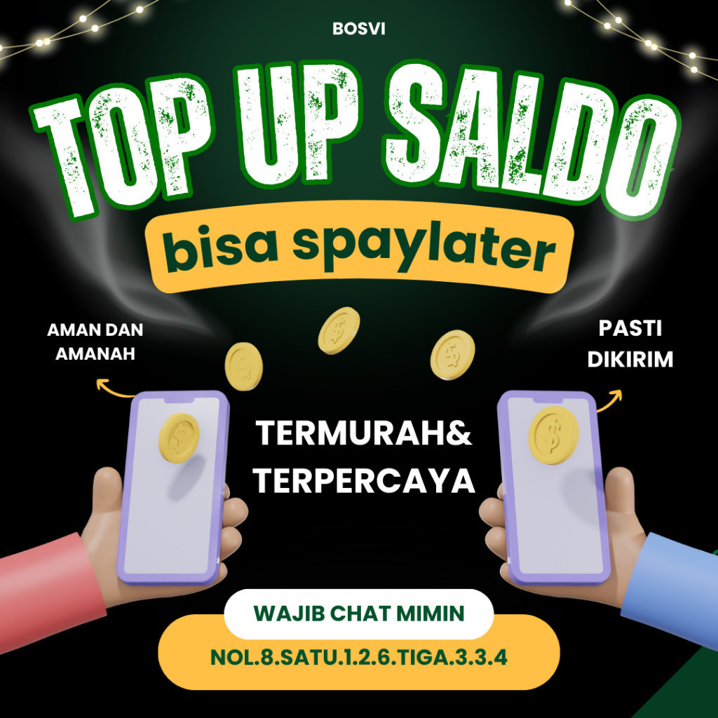

[TELINGGA] KEKINIAN Top Up Saldo Spylater Apapun Bisa