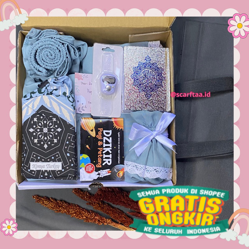 HAMPERS MUKENAH / HAMPERS LEBARAN / KADO MUKENAH/ Spesial box mewah