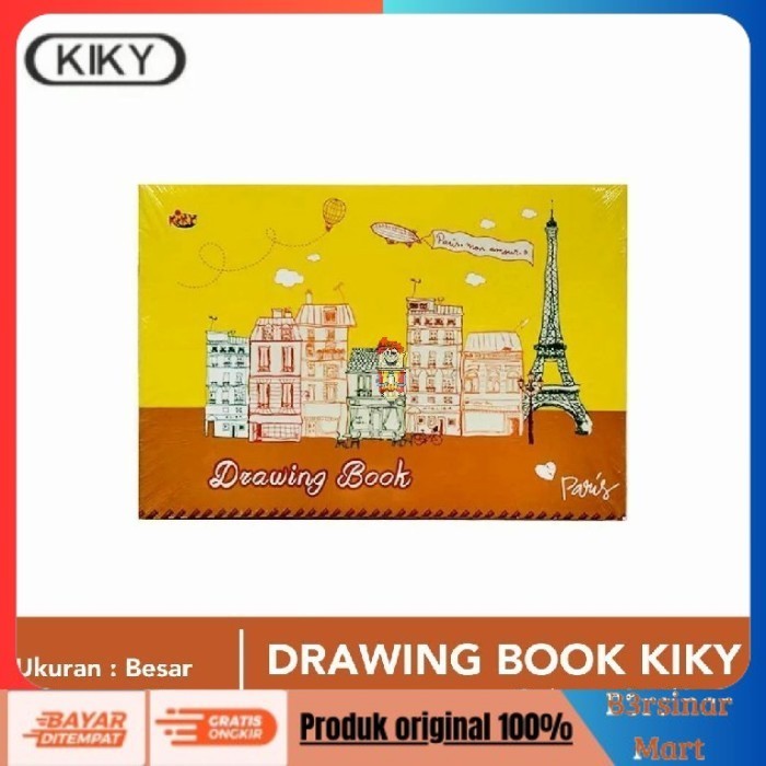 

[KUALITAS TERBAIK] Buku Gambar Besar (B4) 38cm x 27cm Kiky / PAK isi 5 bh buku