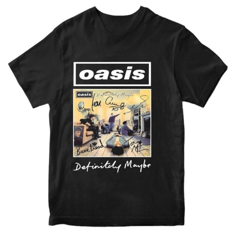 Kaos OASIS - DEFINITELY MYBE / Premium Tshirt oasis /  kaos band / dont look back in anger