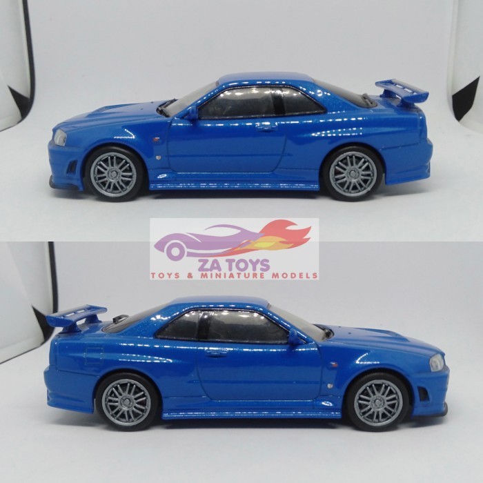 PTS99 Diecast Nissan Skyline GT-R R34 Brians Blue by Greenlight 1:43 Loose