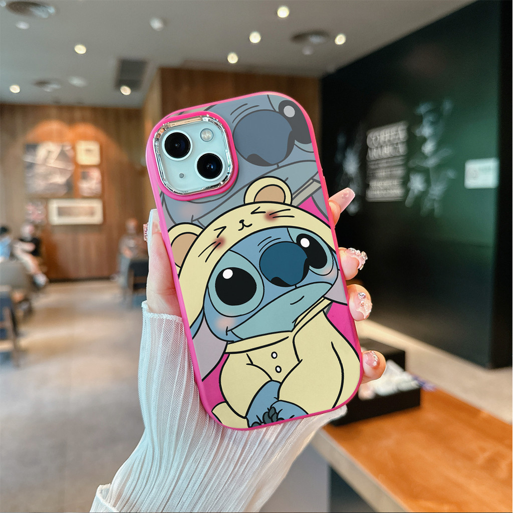 CoupleCase softcase silikon Unik Lucu Case Stitch Couple iPhone 11 13 XR 12 14 15 PRO + 11PROMAX 12P