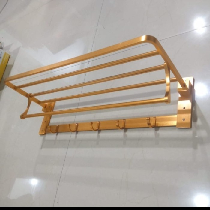 Rak Handuk Gantungan Handuk Lipat Gold Dan Rose Gold - GOLD