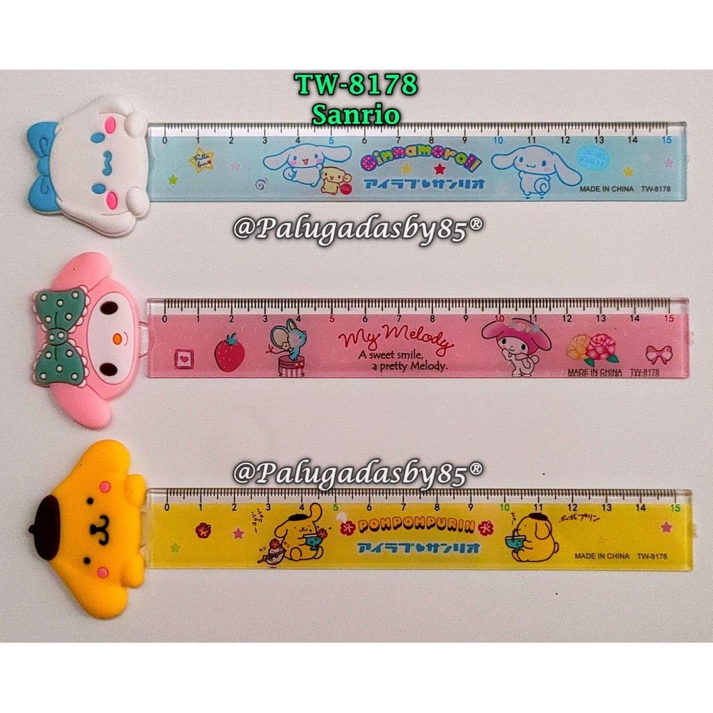 

(1 Biji) Penggaris Sanrio TW-8178 / Penggaris 15 Cm Sanrio TW-8178 / Penggaris GXIMP TW-8178