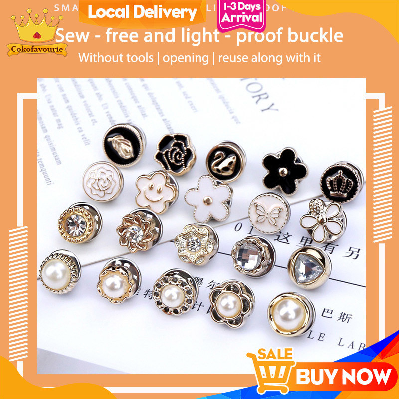 ✨COD Mini Bross 1 Pcss Pin Bros Baju Hijab Kancing Baju Mewah Tahan Ringan Pakaian Wanita Sweter Kem