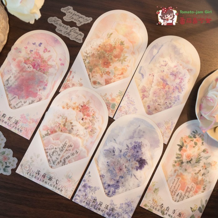 

Sticker Bunga Aesthetic Flower SPRING STAR SERIES Journal Stiker Litmus Washi Paper