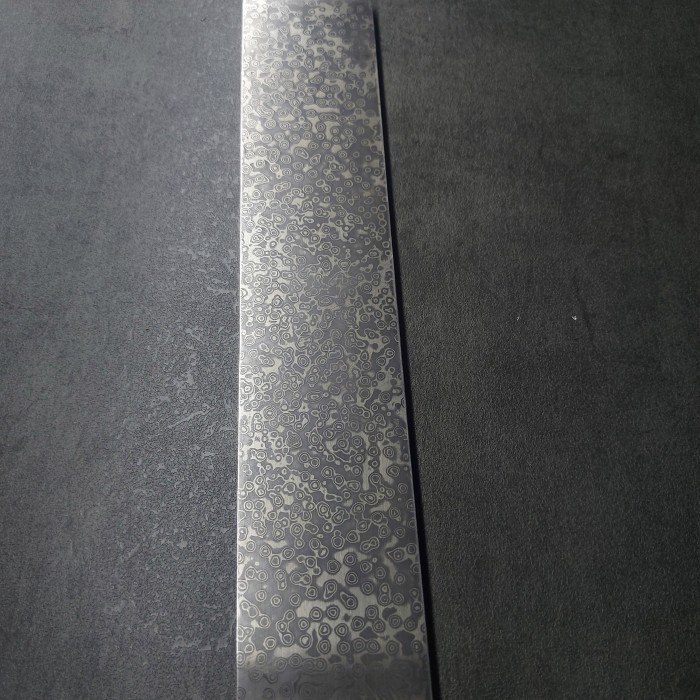 Damascus Steel Billet Bilah Damaskus 67 Layer 4mm x 5cm x 35cm