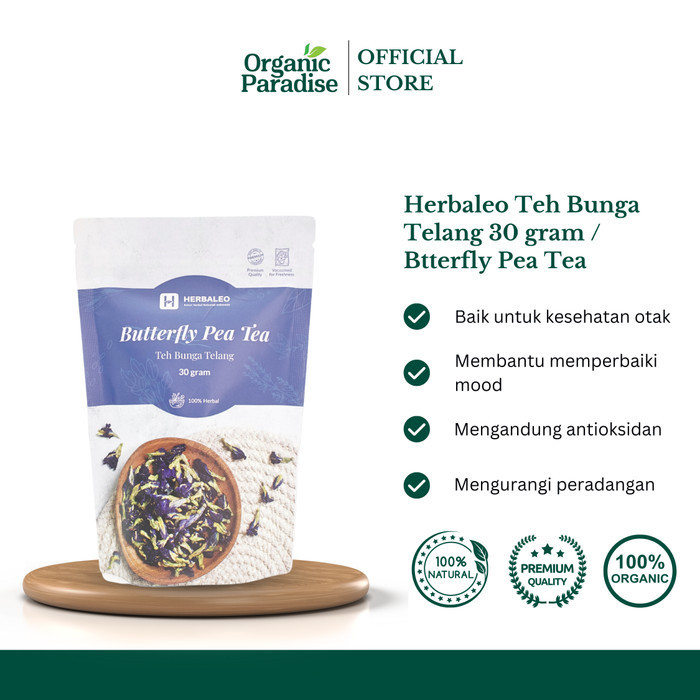 

Herbaleo Teh Bunga Telang 30 gram / Btterfly Pea Tea