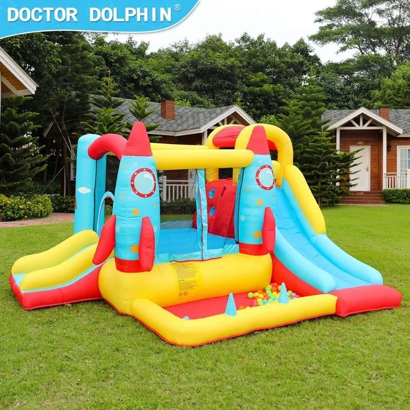 MAINAN Inflatable bouncy castle balloon bouncer / mainan rumah istana balon anak / mainan lompat lom