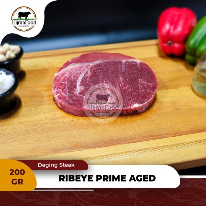 

Hijrahfood Daging Steak Ribeye Prime Aged Cuberoll AUS Beef Steik Rib Eye