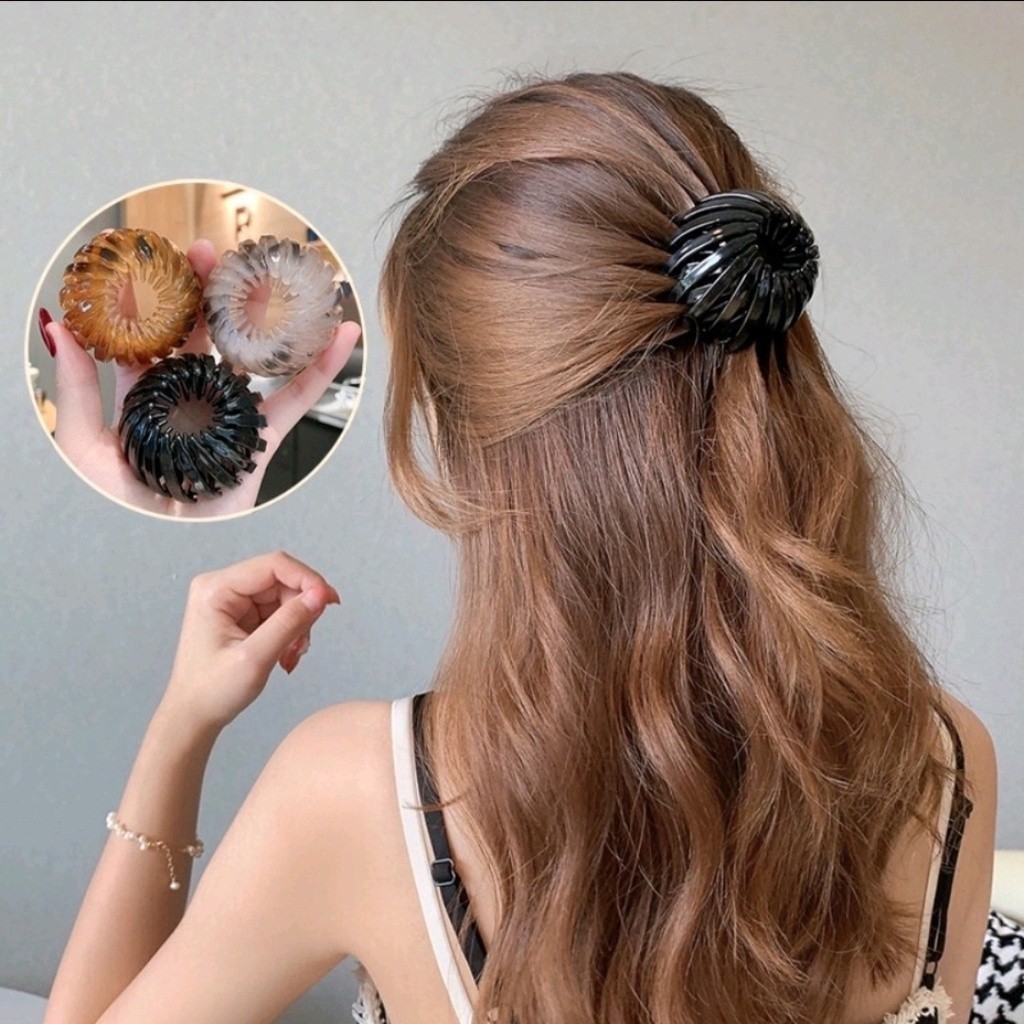 Jepitan Bird Nest Hair Claw Velvet|Hairclip Women Velvet Clip Hair Ponytail Buckle Korean Fashion/Je