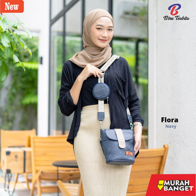 tas selempang wanita shopee haul FLORA Tas Slempang By Biru Tsabita BISA COD