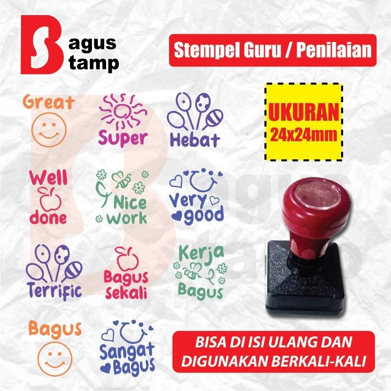 

Stempel Guru Rewards Penilaian Teacher Stamp SD TK