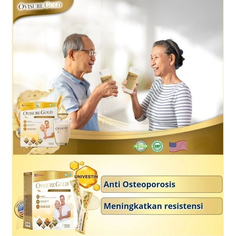 

PAKET 2 BOX OVISURE GOLD MILK SUSU OBAT TULANG DAN SENDI YG SEHAT 100% DIMFOR USA