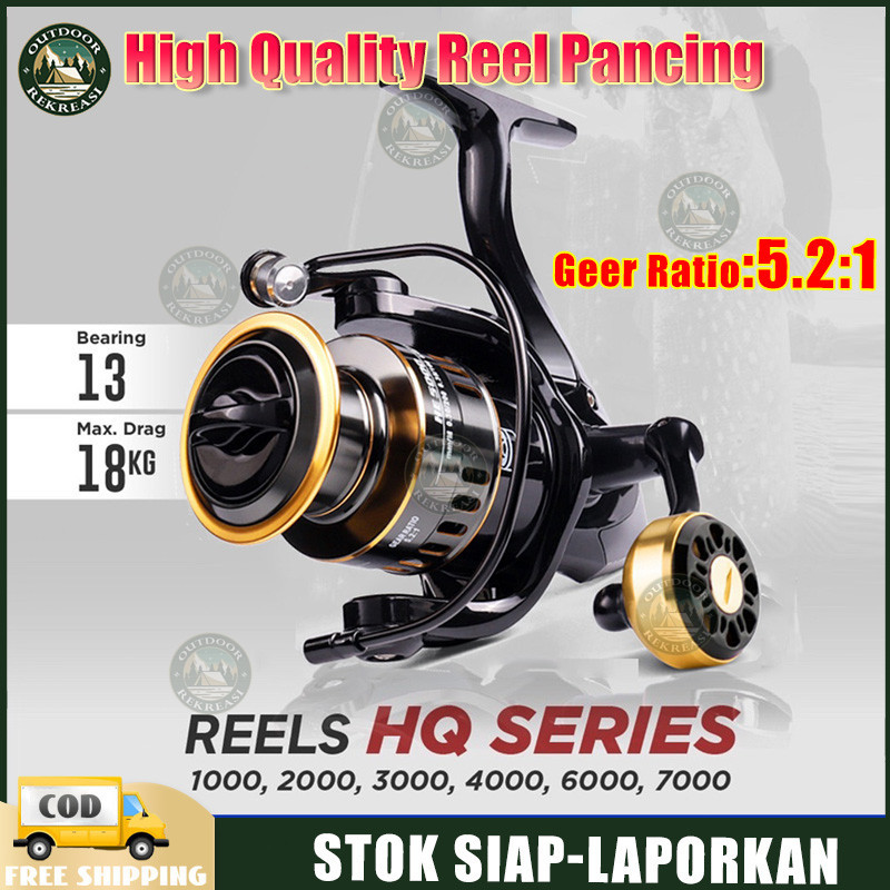 10kg Reel Pancing HE1000 - 7000/ Reel Pancing Murah Kuat Power Handle/ Reel Pancing Laut Tarikan Pan