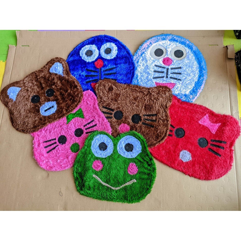 Keset Kaki Bulu Rasfur Karakter, Keset Bulu Rasfur, Keset Kaki bulu Lembut