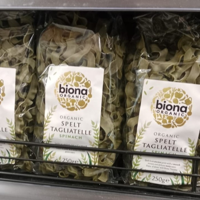 

Biona Organic organik spelt tagliatelle spinach pasta 250gr