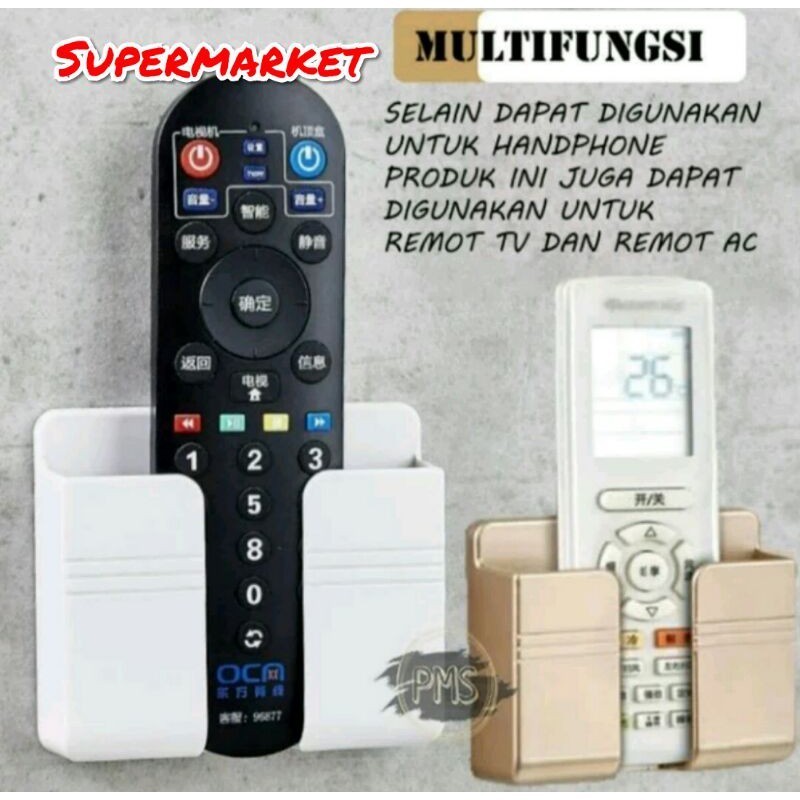 [TERMURAH] Holder HP Smartphone Multifungsi Tempat Dinding