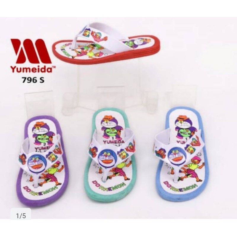 GRATIS ONGKIR/SANDAL DORAEMON YUMEIDA  JELLY SANDAL ANAK