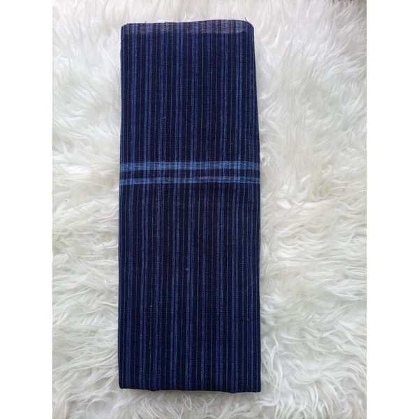 LURIK jarik gendong ,meter jamu atbm motif biru tua/ jarik lurik atbm