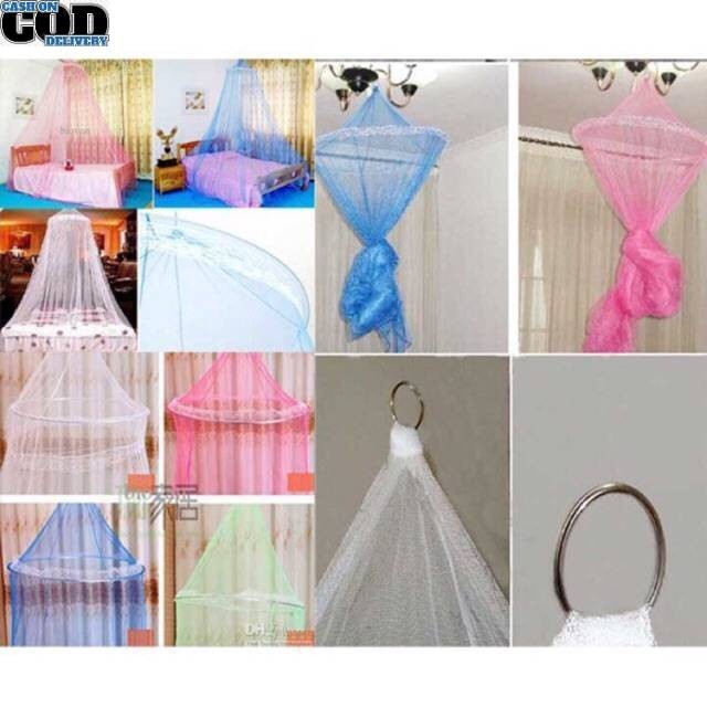 Kelambu Gantung Kasur Anti Nyamuk / Tirai Bulat