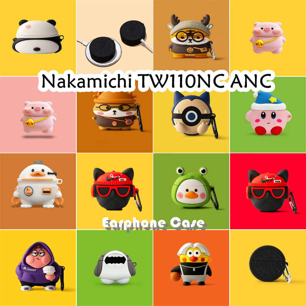 【distinctive】Untuk Nakamichi TW110NC ANC Case Cover Lucu Kartun Soft Silikon Earphone Case NO.4