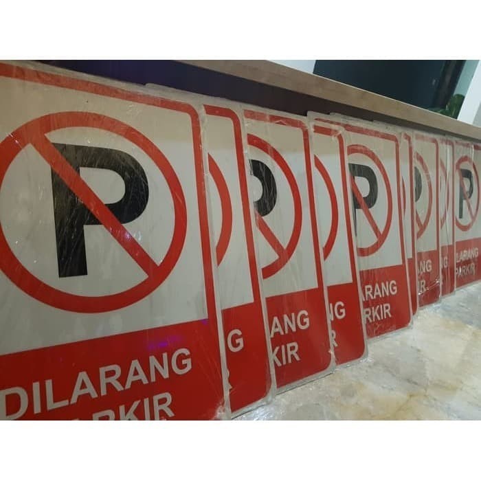 

Plang Papan Rambu Dilarang Parkir Aluminium 35 x 50 cm