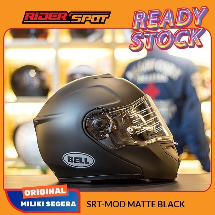 Helm Motor BELL SRT Modular Matte Black Mod Helmet Ori USA Touring